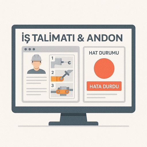 İş talimatı ve Andon ekranı