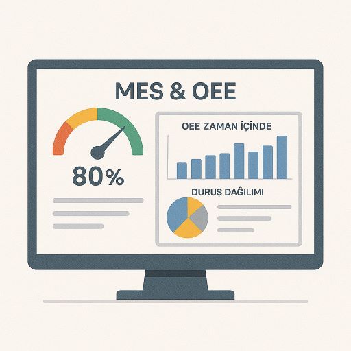 MES ve OEE gösterge panosu